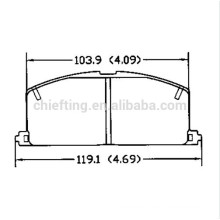 D242 for Toyota Brake Pads